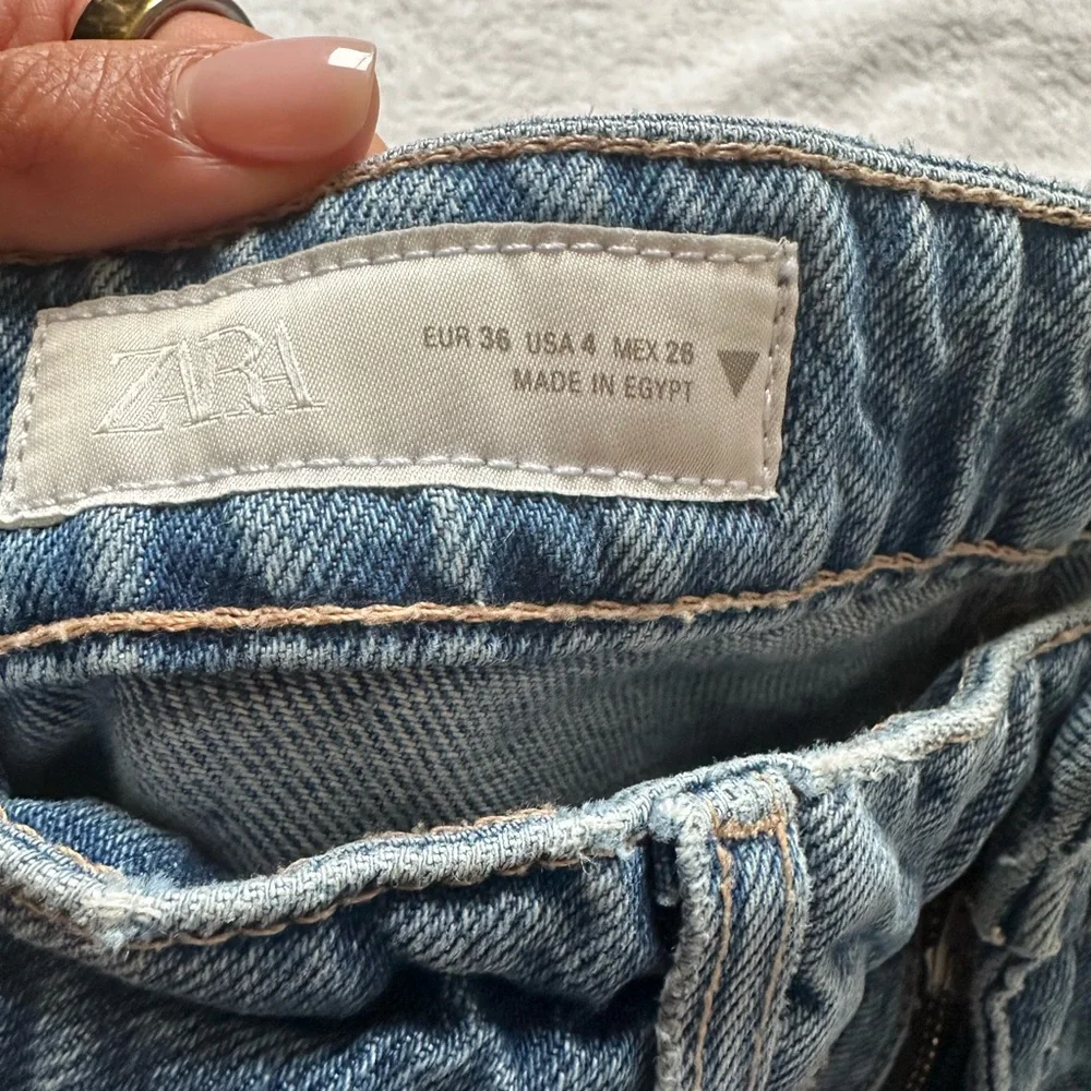 ZARA Light Blue High-Rise Women's Jeans - Picture 1 of 3